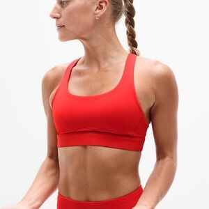 Athleta Vibrant Red Sports Bra